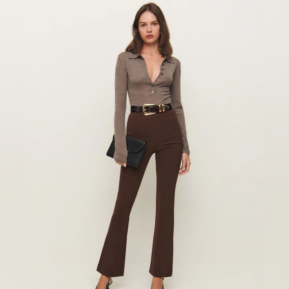 Reformation Kumquat Pant Brown - Size S